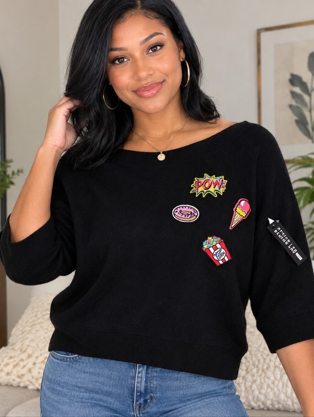 Lord & Taylor sweater with applique